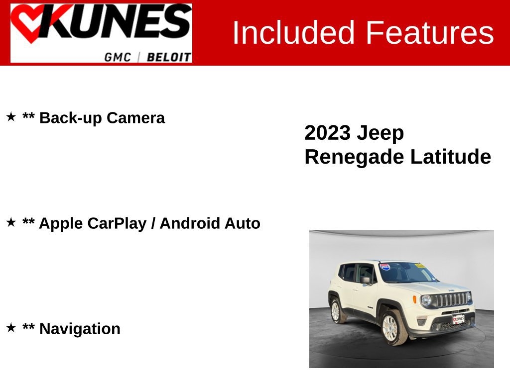 Used 2023 Jeep Renegade Latitude AWD/4WD image 2