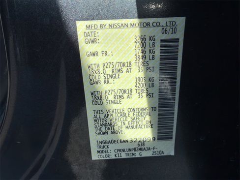 Used 2010 Nissan Titan PRO-4X w/ Pro-4x Premium Utility Pkg image 22