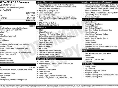 New 2026 MAZDA CX-5 2.5 S w/ Premium Package AWD/4WD image 36