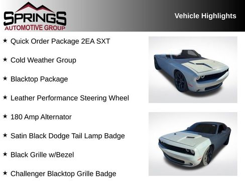Used 2020 Dodge Challenger SXT w/ Blacktop Package image 2