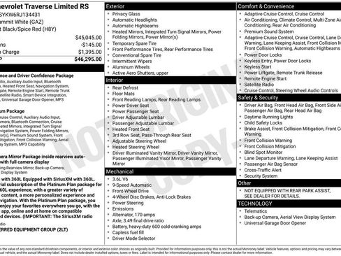 Used 2024 Chevrolet Traverse RS FWD image 6