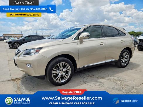 Used 2013 Lexus RX 450h FWD w/ Navigation Pkg image 1