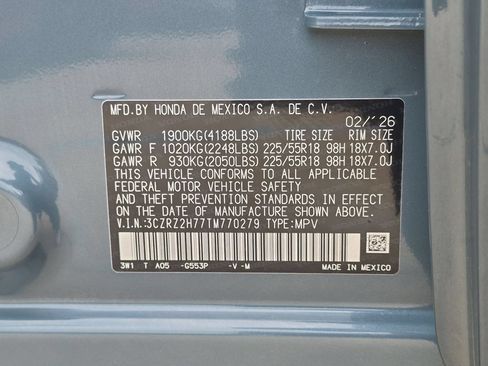 Used 2026 Honda HR-V EX-L image 34