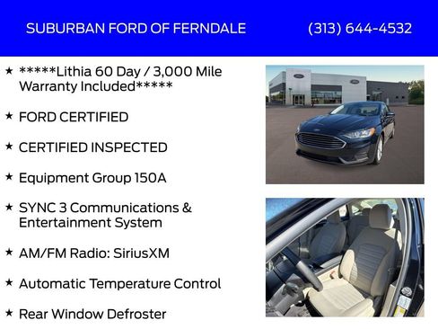Certified 2020 Ford Fusion SE FWD image 4