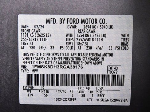 Used 2024 Ford Explorer XLT w/ Equipment Group 202A image 16