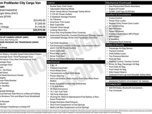 Used 2017 RAM ProMaster City Tradesman w/ Rear Back-up Camera Group image 6