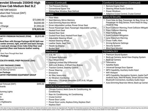 Used 2024 Chevrolet Silverado 2500 High Country w/ High Country Premium Package AWD/4WD image 33