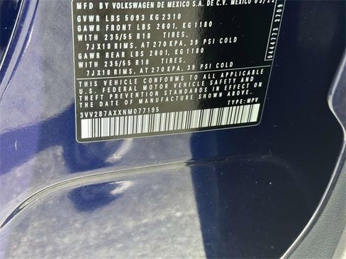 Certified 2022 Volkswagen Tiguan SE image 19