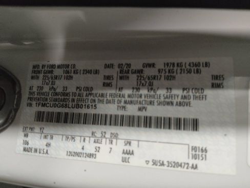 Used 2020 Ford Escape SE FWD image 33