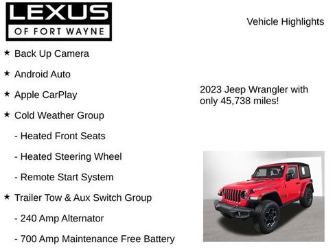 Used 2023 Jeep Wrangler Rubicon w/ LED Lighting Group AWD/4WD image 8