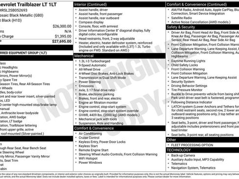 Used 2025 Chevrolet TrailBlazer LT AWD/4WD image 10