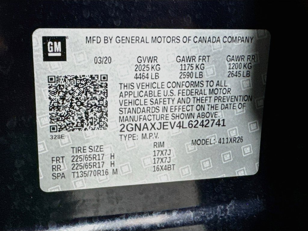 Used 2020 Chevrolet Equinox LT w/ LPO, Floor Liner Package FWD image 30