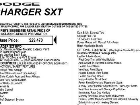 Used 2019 Dodge Charger SXT w/ Leather Interior Group image 18