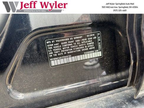 Used 2015 Volkswagen CC FWD image 1