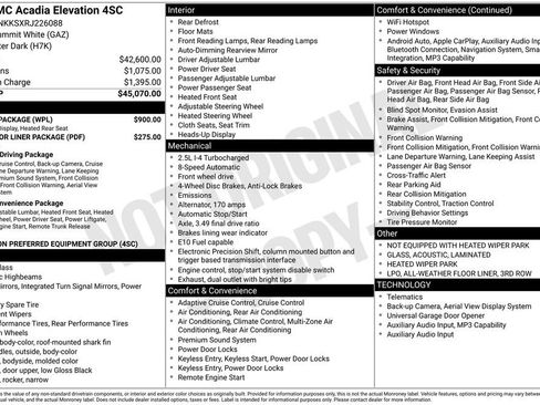 Used 2024 GMC Acadia Elevation w/ Luxury Package FWD image 2