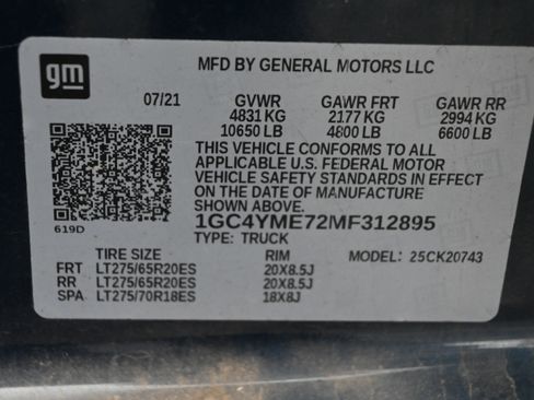 Used 2021 Chevrolet Silverado 2500 Custom w/ Gooseneck/5TH Wheel Package image 18