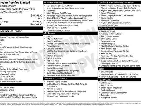 Used 2020 Chrysler Pacifica Limited FWD image 28