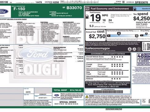 Used 2025 Ford F150 Lariat w/ Equipment Group 502A High AWD/4WD image 68