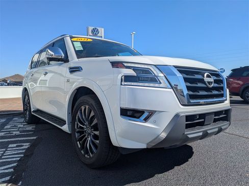 Used 2021 Nissan Armada Platinum w/ Captain's Chairs Package image 3