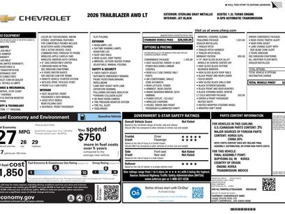 New 2026 Chevrolet TrailBlazer LT w/ Convenience Package