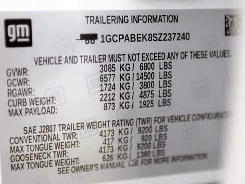 Used 2025 Chevrolet Silverado 1500 Custom RWD image 48