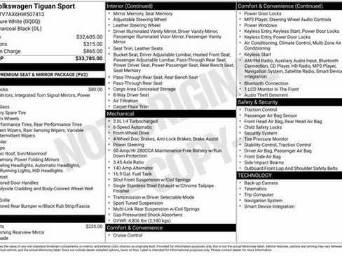 Used 2017 Volkswagen Tiguan Sport image 3