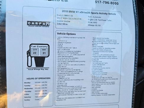 Used 2018 BMW X1 xDrive28i image 30