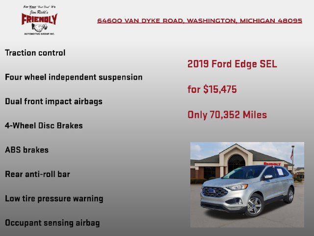 Used 2019 Ford Edge SEL w/ Equipment Group 201A AWD/4WD image 20