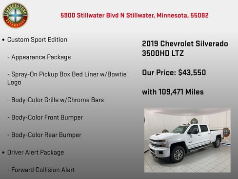 Used 2019 Chevrolet Silverado 3500 LTZ w/ Duramax Plus Package AWD/4WD image 30
