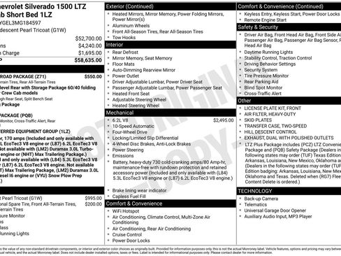 Used 2021 Chevrolet Silverado 1500 LTZ w/ Z71 Off-Road Package image 42