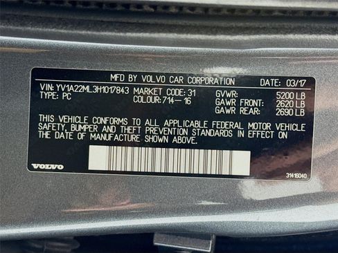 Used 2017 Volvo S90 T6 Inscription w/ Vision Package AWD/4WD image 33