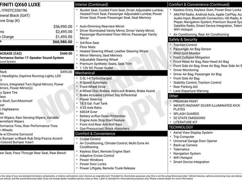 Certified 2026 INFINITI QX60 Luxe w/ Cargo Package image 29