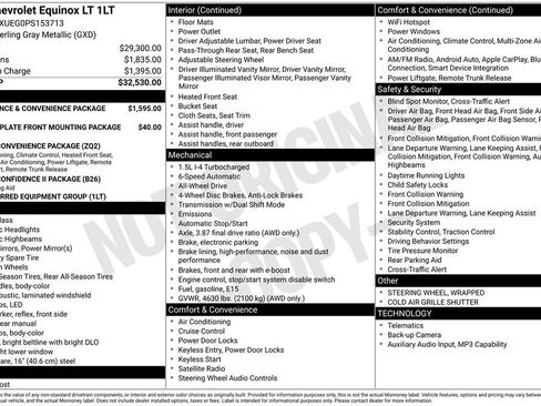 Certified 2023 Chevrolet Equinox LT AWD/4WD image 2