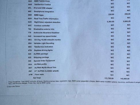 Used 2012 BMW ALPINA B7 xDrive LWB w/ Luxury Rear Seating Pkg image 55