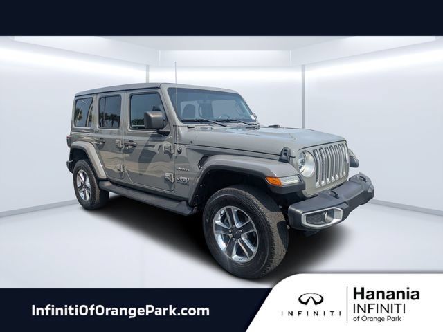 Used 2022 Jeep Wrangler Unlimited Sahara w/ LED Lighting Group AWD/4WD image 1