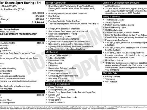 Used 2019 Buick Encore Sport Touring image 28