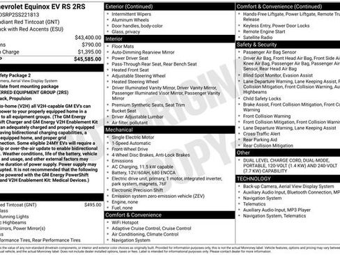 New 2025 Chevrolet Equinox EV RS FWD image 5