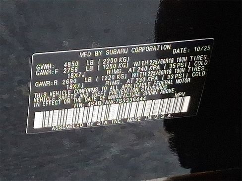 New 2025 Subaru Outback Limited image 15