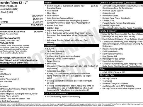 Used 2023 Chevrolet Tahoe LT w/ LT Signature Plus Package image 6