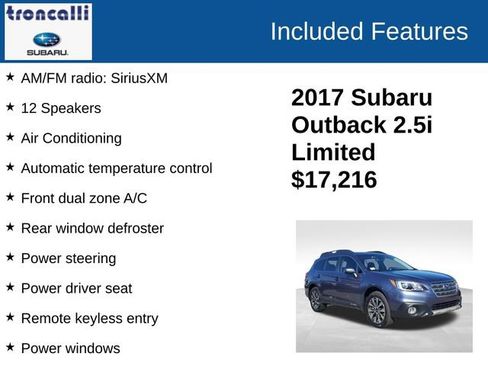 Used 2017 Subaru Outback 2.5i Limited image 4