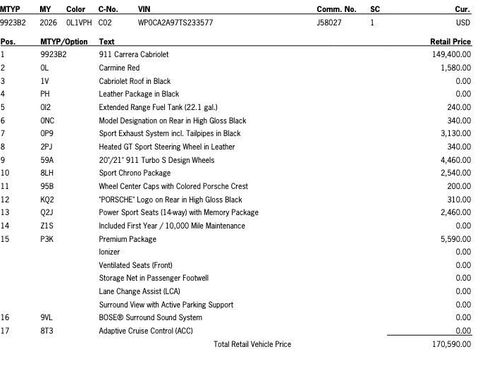 New 2026 Porsche 911 Carrera image 8