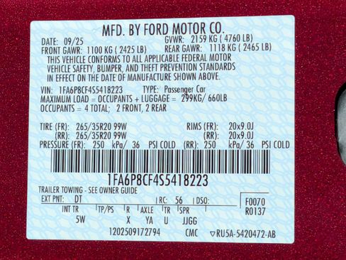 Used 2025 Ford Mustang GT Premium RWD image 26