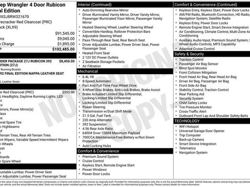 Used 2024 Jeep Wrangler Rubicon 392 image 38