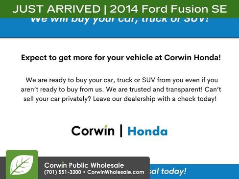 Used 2014 Ford Fusion SE FWD image 1