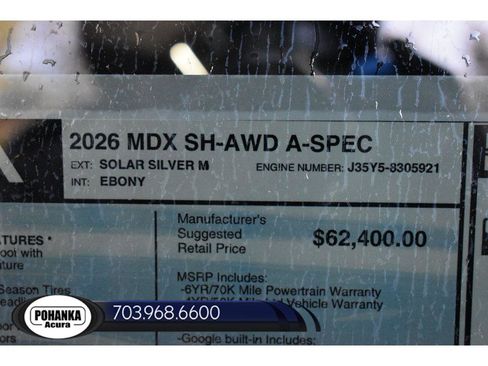 New 2026 Acura MDX A-Spec AWD/4WD image 40
