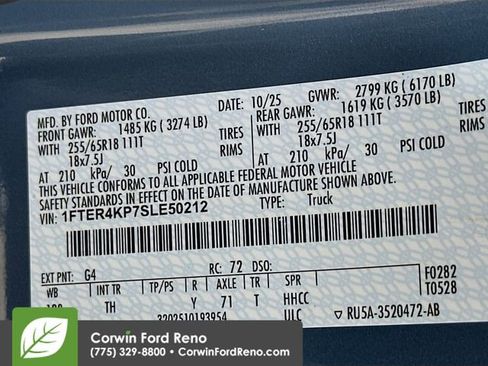 New 2025 Ford Ranger Lariat w/ Black Appearance Package image 34