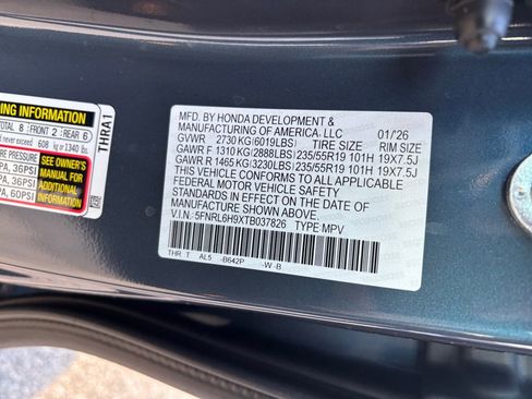 New 2026 Honda Odyssey Elite image 35