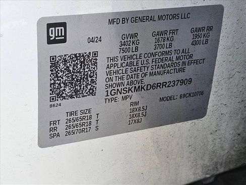 Certified 2024 Chevrolet Tahoe LS w/ Driver Alert Package image 21