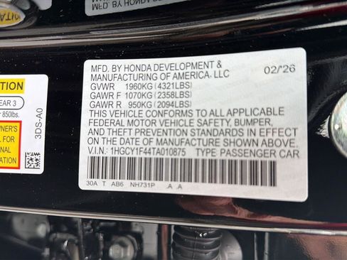 New 2026 Honda Accord SE image 35