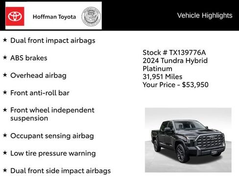 Used 2024 Toyota Tundra Platinum AWD/4WD image 29